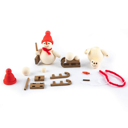 Build a Snowman Figurine Kit - Sleds | 2.5 Inces