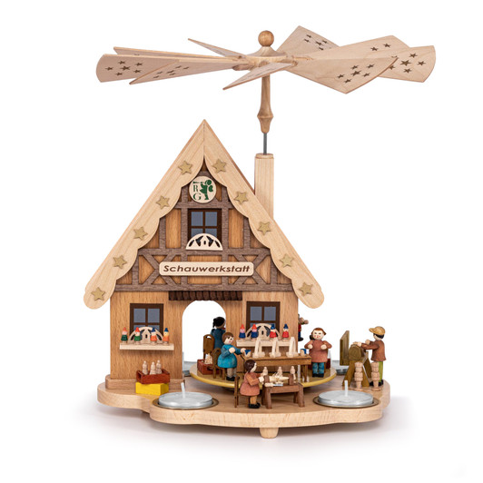 Tealight Workshop Pyramid House | 29cm – Christmas pyramid by Richard Glaesser