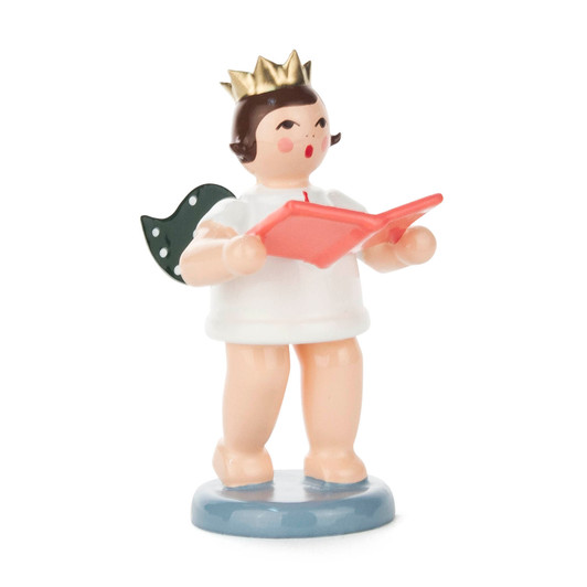 Angel with Crown Singer – Christmas ornament by Kunstgewerbliche Drechslerei Ellmann