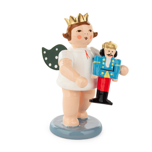 Angel with Nutcracker – German nutcracker by Kunstgewerbliche Drechslerei Ellmann