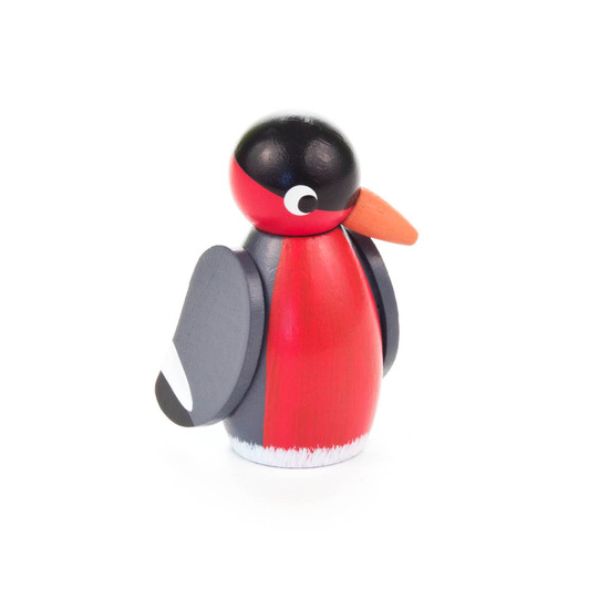 Look About Bird - Red-Grey | 2.1 Inches Tall