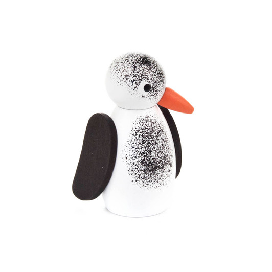 Look About Bird - White-Black | 2.1 Inches Tall – Christmas ornament by Wolfgang Werner