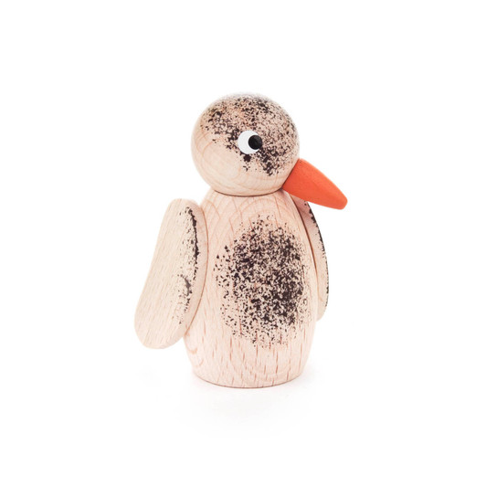 Look About Bird - Natural Wood Tones | 2.1 Inches Tall – Christmas ornament by Wolfgang Werner