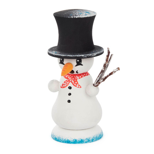 Unpainted German DIY Smoker KIT - Mini Cute Snowman – alternate view of the German Christmas smoker