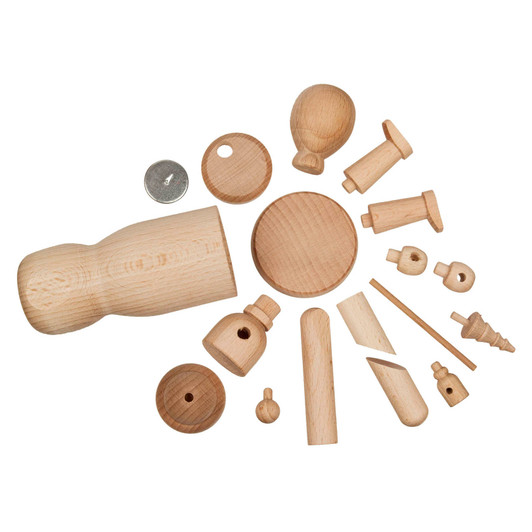 German DIY Smoker KIT - Unpainted Santa | 20cm – German Christmas smoker by Ralf Baldauf