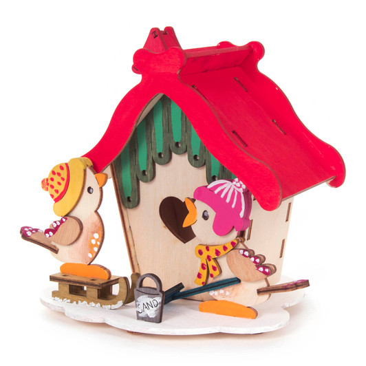 German DIY Smoker KIT - Unpainted Smoker House | 5 Inches – alternate view of the German Christmas smoker