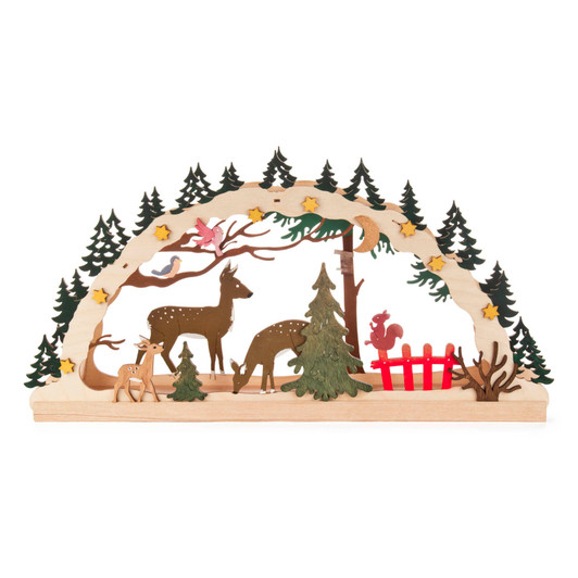 Unfinished Kit: LED Candle Arch – alternate view of the Christmas light arch