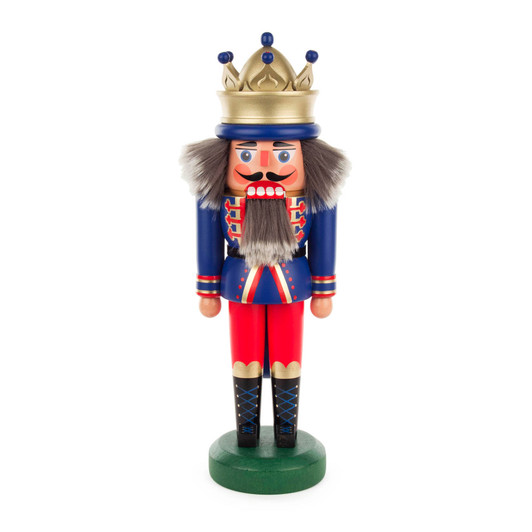 King Nutcracker in Blue | 30cm – German nutcracker by Jan Legler eK
