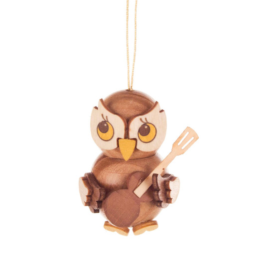 Owl with Guitar Ornament – Christmas ornament by Kuhnert GmbH