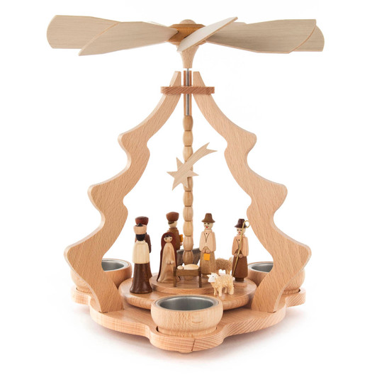 Nativity Tealight Pyramid | 25cm