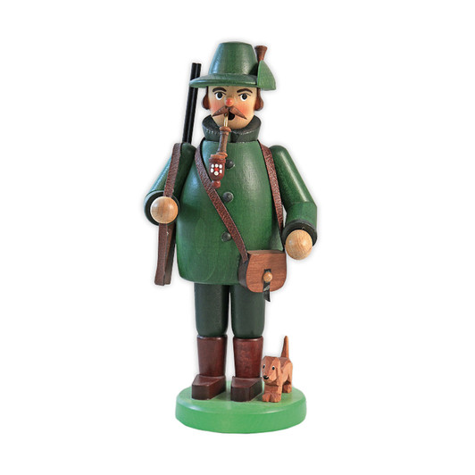 Hunter with his Hound | 22 cm – German Christmas smoker by Franz Karl
