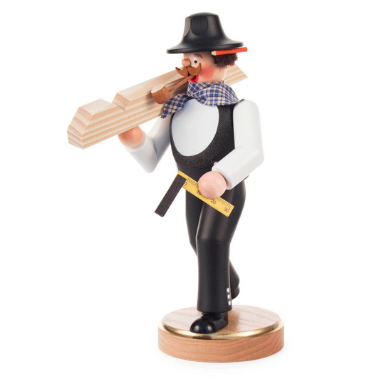 Carpenter Smoker Carrying Wood – German Christmas smoker by Eva Beyer