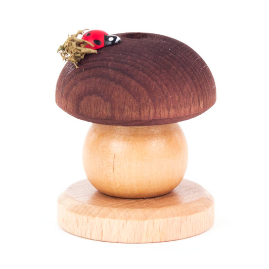 Mushroom with a Ladybird Incense Smoker – German Christmas smoker by Hartwig Sieglinde