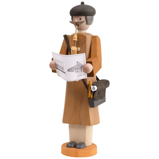 Architect German Incense Smoker | 12.2 Inches Tall – German Christmas smoker by Seiffener Volkskunst eG