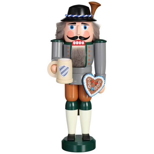 Oktoberfest Bavarian German Nutcracker | 10.5 Inches – German nutcracker by Seiffener Volkskunst eG