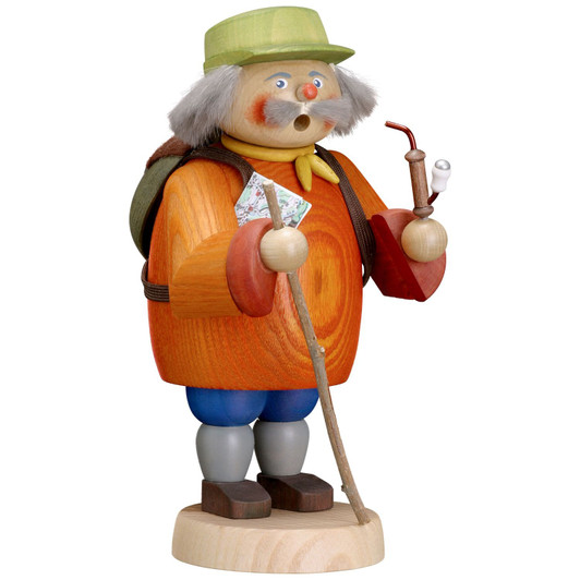 Hiker German Smoker | 7.5 Inches Tall – German Christmas smoker by Seiffener Volkskunst eG