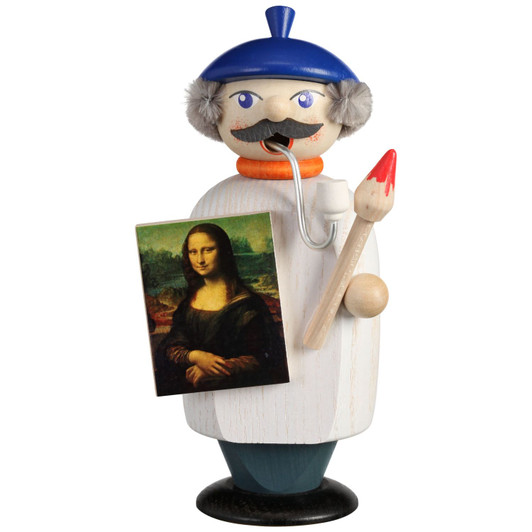 Artist Painter Incense Smoker | 5.5 Inches Tall – German Christmas smoker by Seiffener Volkskunst eG