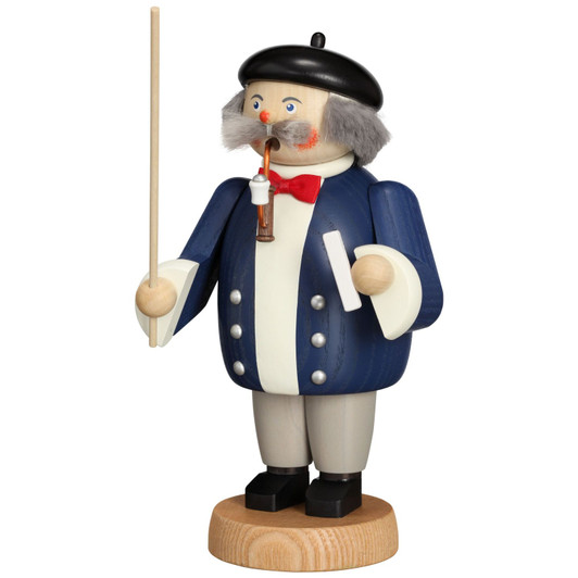 Teacher German Smoker | 19 cm | 7.5 inches – German Christmas smoker by Seiffener Volkskunst eG