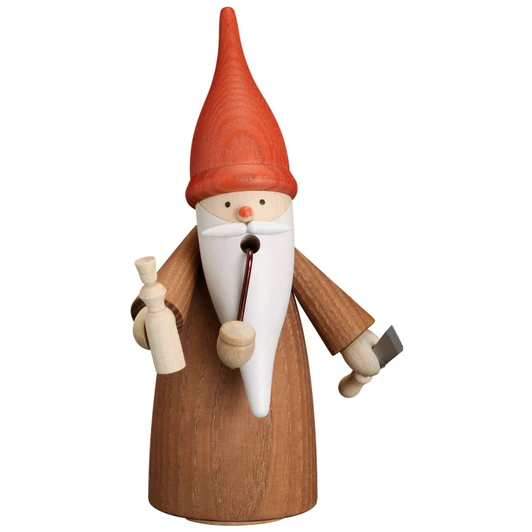 Lathe Turner Gnome German Smoker | 6.3 Inches – German Christmas smoker by Seiffener Volkskunst eG