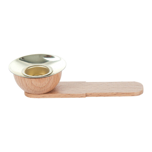 Pyramid 17mm Candleholder – wooden candleholder by Barbara Zenker