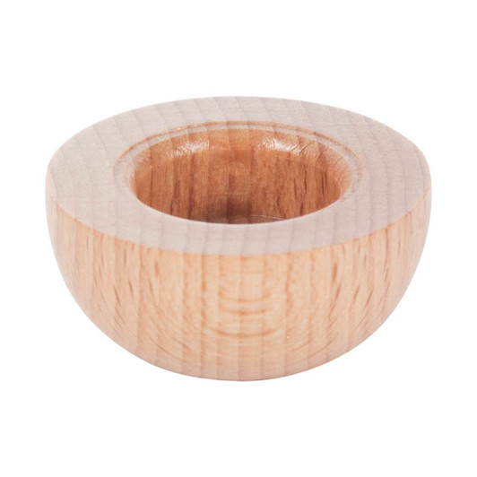 Wooden 14mm Candle Holder with options for Metal Dripcatcher – wooden candleholder by Barbara Zenker