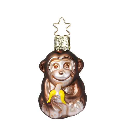 Little Monkey Glass Ornament | 2.2" 5cm – Christmas ornament by Inge-Glas
