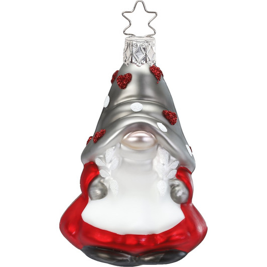 Agnita Gnome Glass Ornament | 3.6" 8cm – Christmas ornament by Inge-Glas