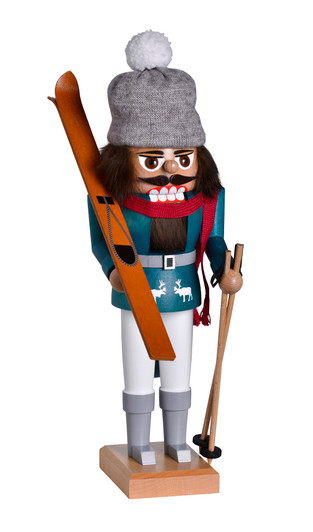 Skier Nutcracker – German nutcracker by KWO