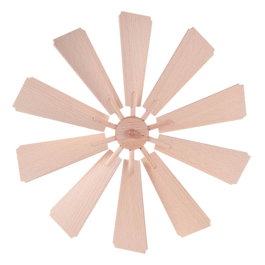 German Pyramid Fan 10 Blades and Hub Set | 35cm Diameter – Christmas pyramid by Barbara Zenker