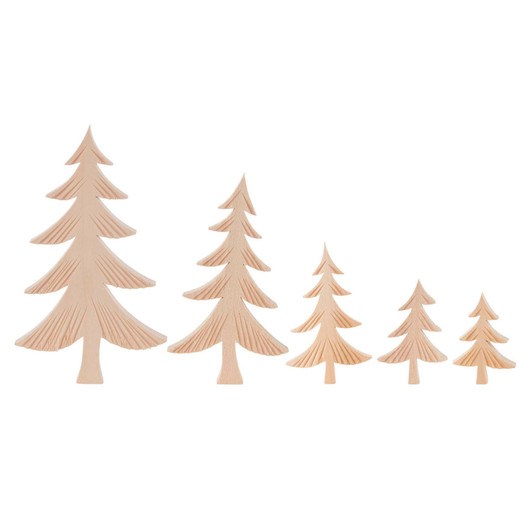 Handcarved Wooden Tree – Christmas ornament by Bernd Zschorn