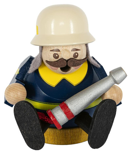 Miniature Little Fireman Smoker | 3.1 Inches Tall – German Christmas smoker by Richard Glaesser