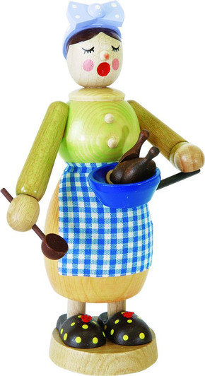 German Smoker Witwe Bolte Women with Frying Pan
