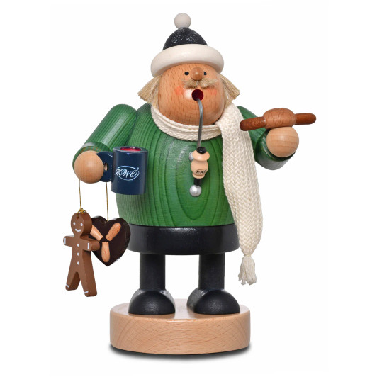 Christmas Market Visitor Incense Smoker | 7.9 Inches Tall – German Christmas smoker by KWO