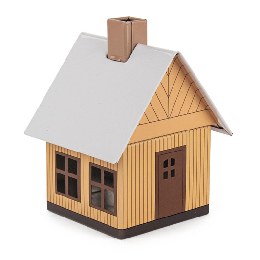 Metal Forest Cabin Smoker | 3.9 Inches Tall – German Christmas smoker