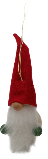 Red Cap Santa German Ornament