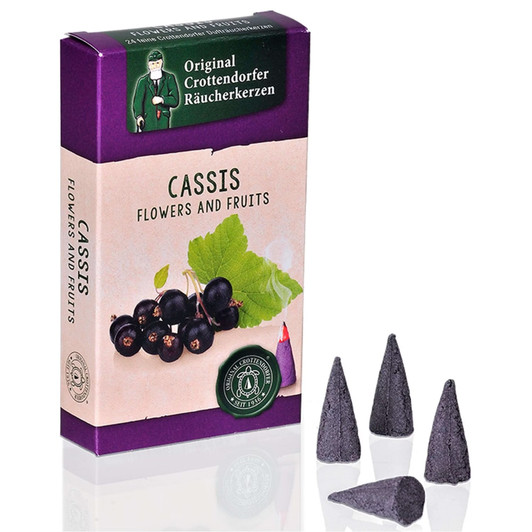 Crottendorfer Incense Cassis Scent | Fruits and Flowers Collection – German Christmas smoker