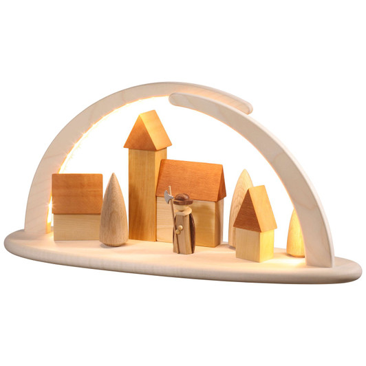 LED Candle Arch Night Watchman – Christmas light arch by Seiffener Volkskunst eG