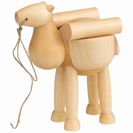 Wooden Camel Nativity Figure | 4.8 Inches – Christmas ornament by Seiffener Volkskunst eG
