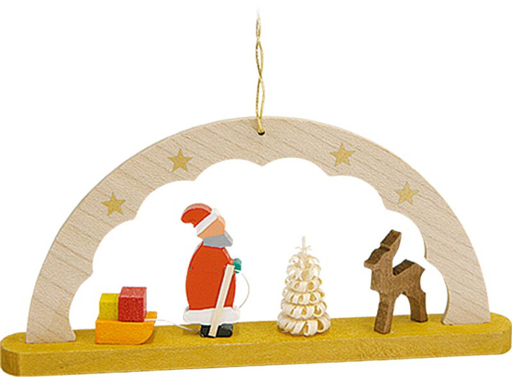 Wooden Arch German Ornament Santa – Christmas ornament by Richard Glaesser