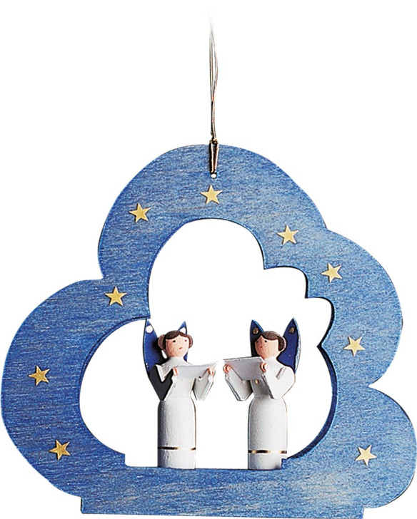 Cloud Singing Angels German Ornament – Christmas ornament by Richard Glaesser