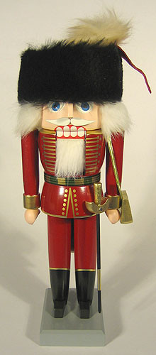 Hungarian Cavalry German Nutcracker Red Attilas Schill Hussar – detail view of the German nutcracker