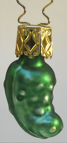 Legend Baby Pickle Christmas German Ornament Tiny 1 inch – alternate view of the Christmas ornament