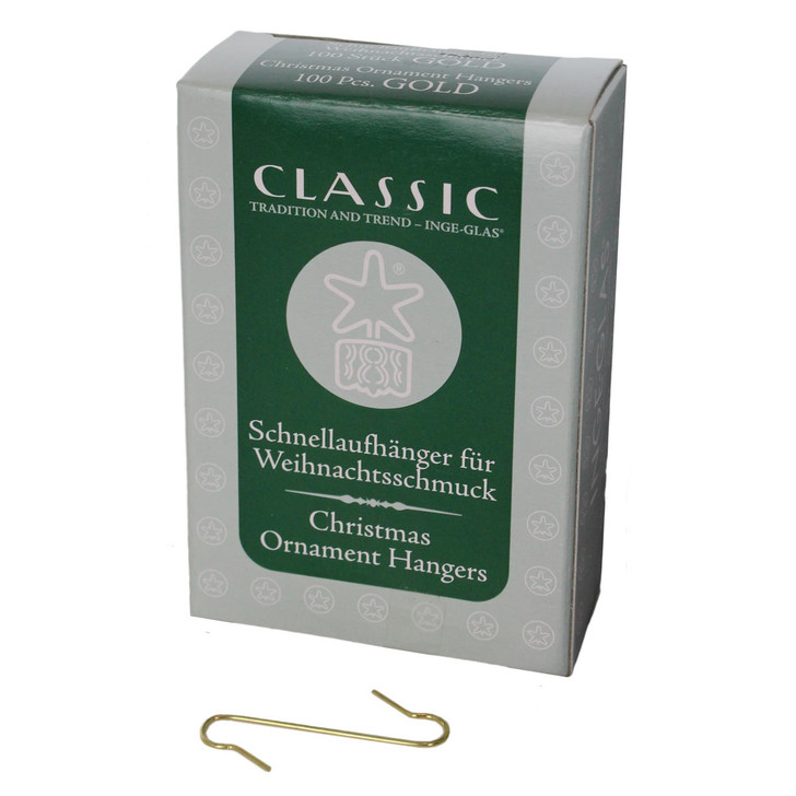 Inge-Glas Ornament Hanger Hooks Gold – Christmas ornament