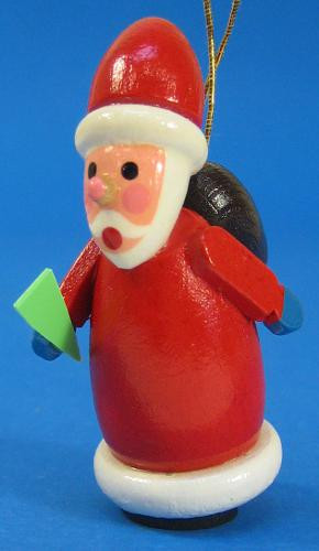 Santa Christmas German Ornament – alternate view of the Christmas ornament