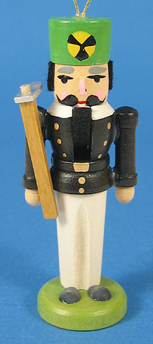 Nutcracker Miner German Ornament Black – alternate view of the German nutcracker