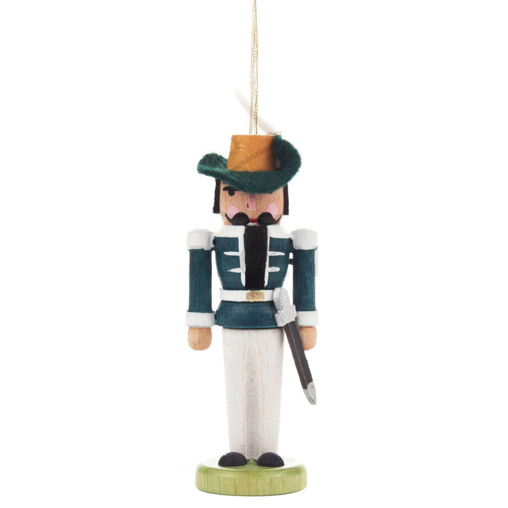 Nutcracker German Ornament Green – German nutcracker by Karl-Heinz Bilz