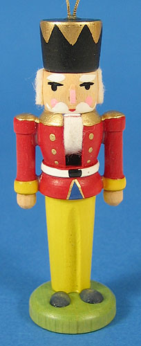 Nutcracker German Ornament Red Jacket – alternate view of the German nutcracker