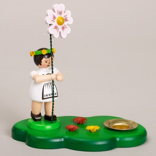 Flower Girl Candle Holder – wooden candleholder by Zeidler Holzkunst GmbH