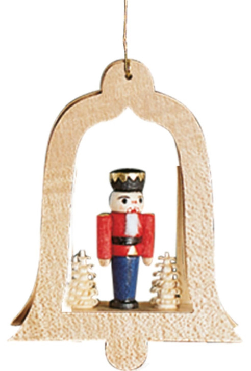Nutcracker Red Tree Bell Christmas German Ornament – German nutcracker by Richard Glaesser