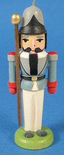 Nutcracker Sentry German Ornament Gray – alternate view of the German nutcracker